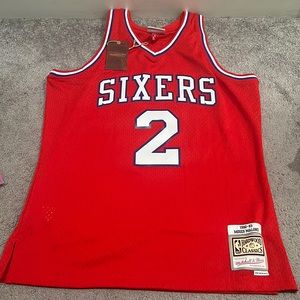 Mitchell & Ness 1982-83 Moses Malone Sixers Jersey